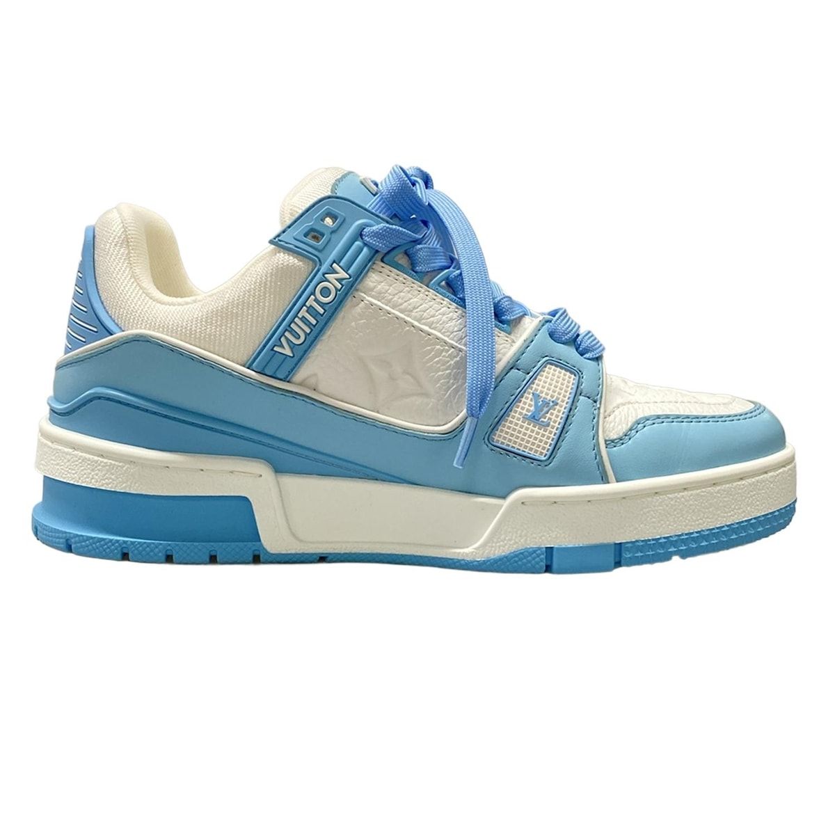 れ*お様 Louis Vuitton スニーカー ライトブルー LOUIS VUITTON ライトブルー スニーカー - メルカリ