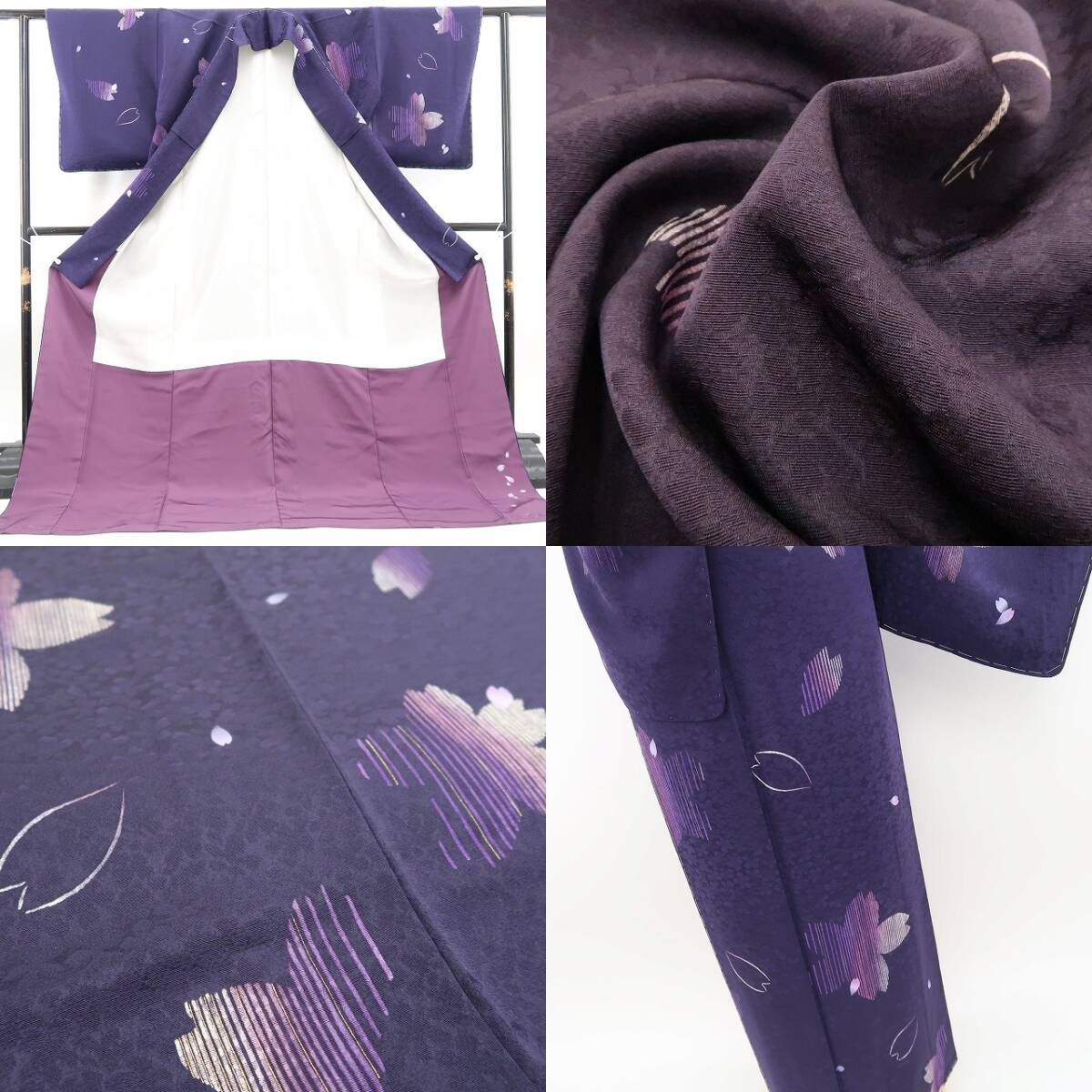 ❁tomihisa❁新品 BANKAN 桜 着物 正絹“桜小紋で春を待つお洒落 ❁tomihisa❁新品 BANKAN 桜 着物 正絹“桜小紋で春を待つお洒落