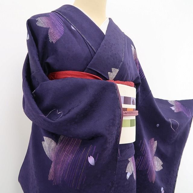 ❁tomihisa❁新品 BANKAN 桜 着物 正絹“桜小紋で春を待つお洒落 ❁tomihisa❁新品 BANKAN 桜 着物 正絹“桜小紋で春を待つお洒落