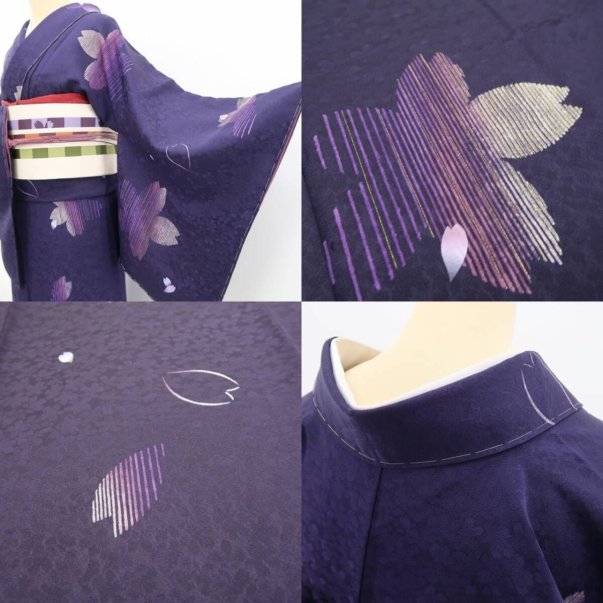 ❁tomihisa❁新品 BANKAN 桜 着物 正絹“桜小紋で春を待つお洒落 ❁tomihisa❁新品 BANKAN 桜 着物 正絹“桜小紋で春を待つお洒落