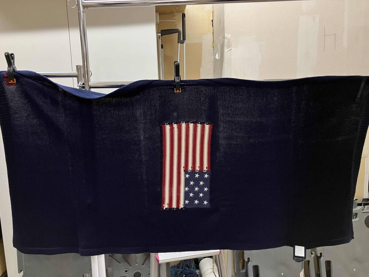 【セール】RALPH LAUREN  フラッグスローブランケット RALPH LAUREN RALPH LAUREN／スローブランケット／フラッグ／星条旗