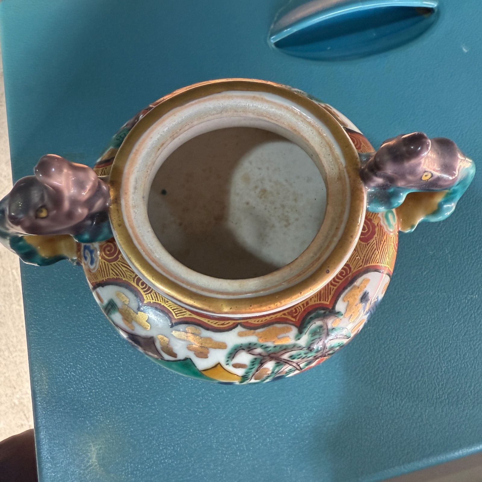 九谷焼 骨董 九谷庄三 香炉 - メルカリ
