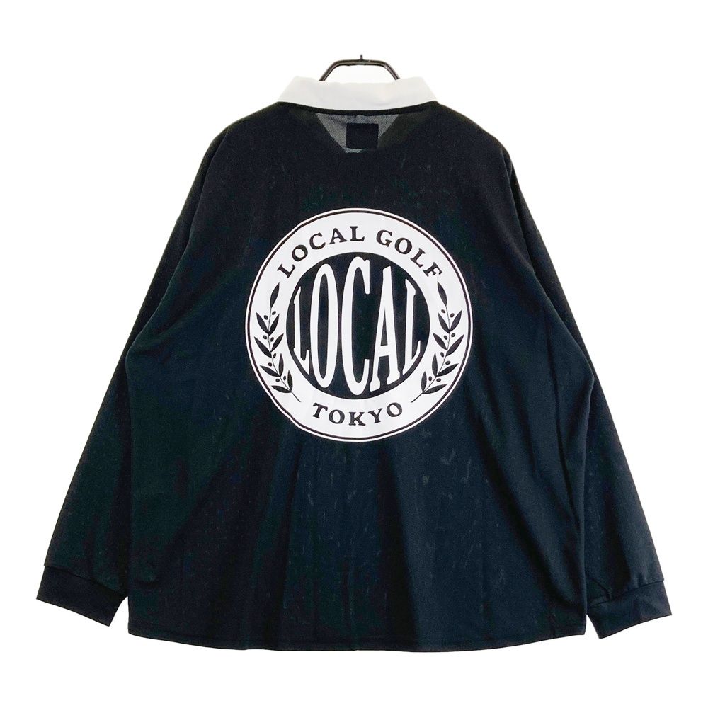 Local Golf(ローカルゴルフ) ポロシャツ サイズ：M/L LOCAL GOLF ローカルゴルフ 長袖ポロシャツ ブラック系