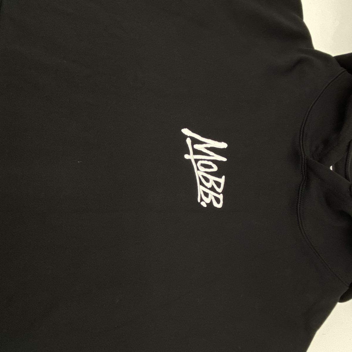 MOBB モブ スウェット プルオーバー パーカー ロゴ刺繍 Lサイズ ※中古