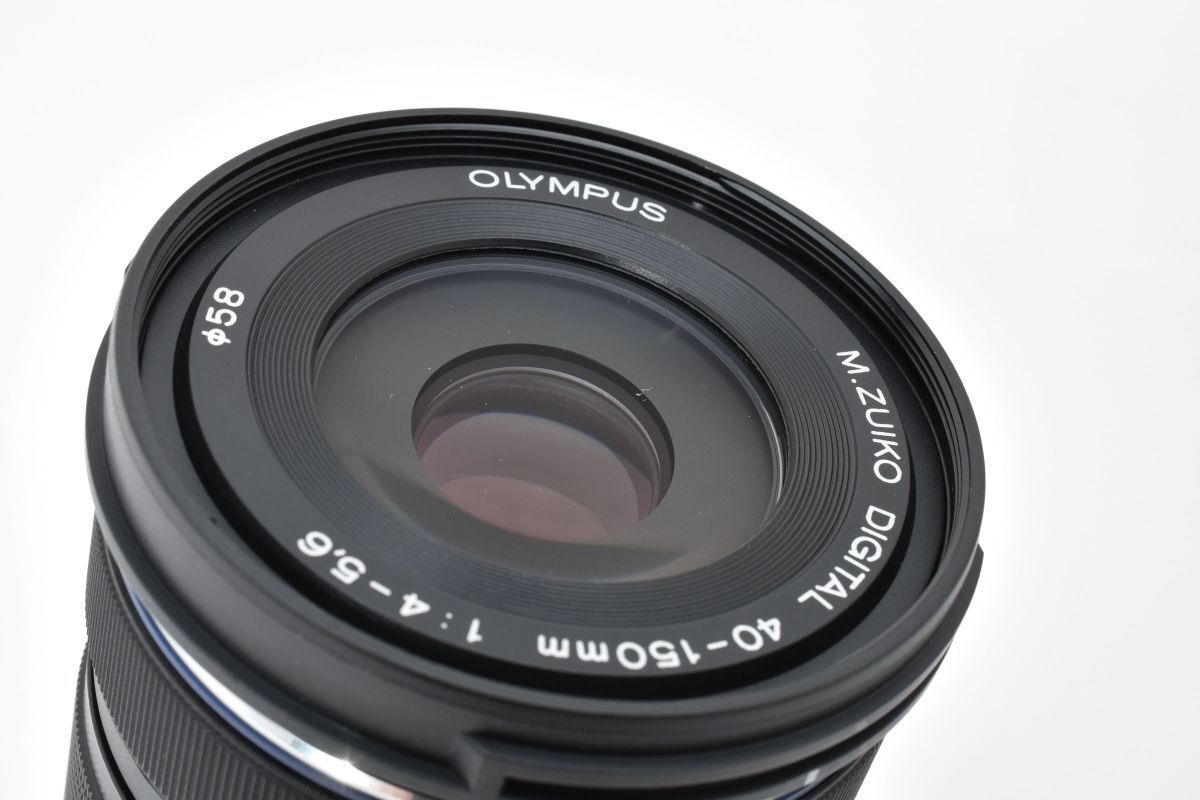 美品 OLYMPUS M.ZUIKO DIGITAL 40-150mm F4-5.6 R ED MSC ブラック 