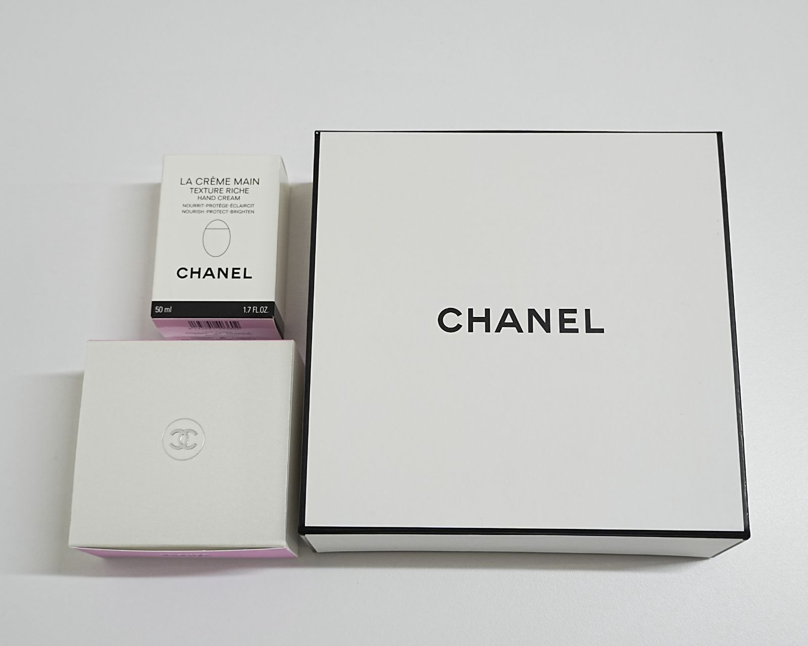 NI] CHANEL シャネル 空箱 LA CRÈME MAIN ラ クレーム マン CHANCE