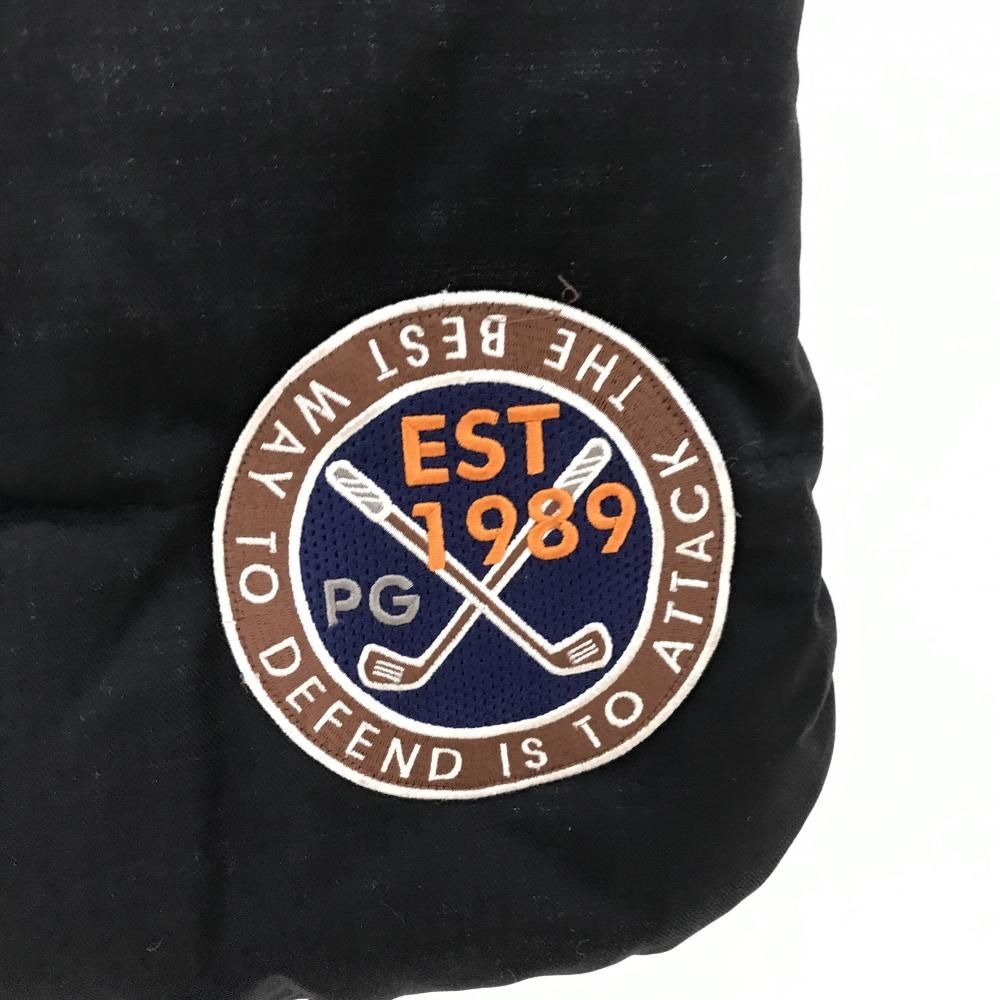 超美品】パーリーゲイツ ダウンベスト 黒 複数ワッペン レディース 1(M