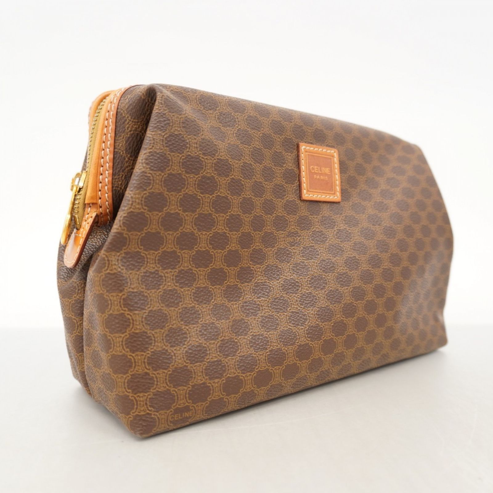 セリーヌ(Celine) セリーヌ ポーチ マカダム ブラウン レディース