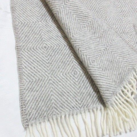 【中古】ラプアン カンクリ 美品 100% ウール ショールウィズポケット ブランケット フィンランド製 フリンジ グレー ラプアン カンクリ LAPUAN KANKURIT 美品 100% ウール ショールウィズ