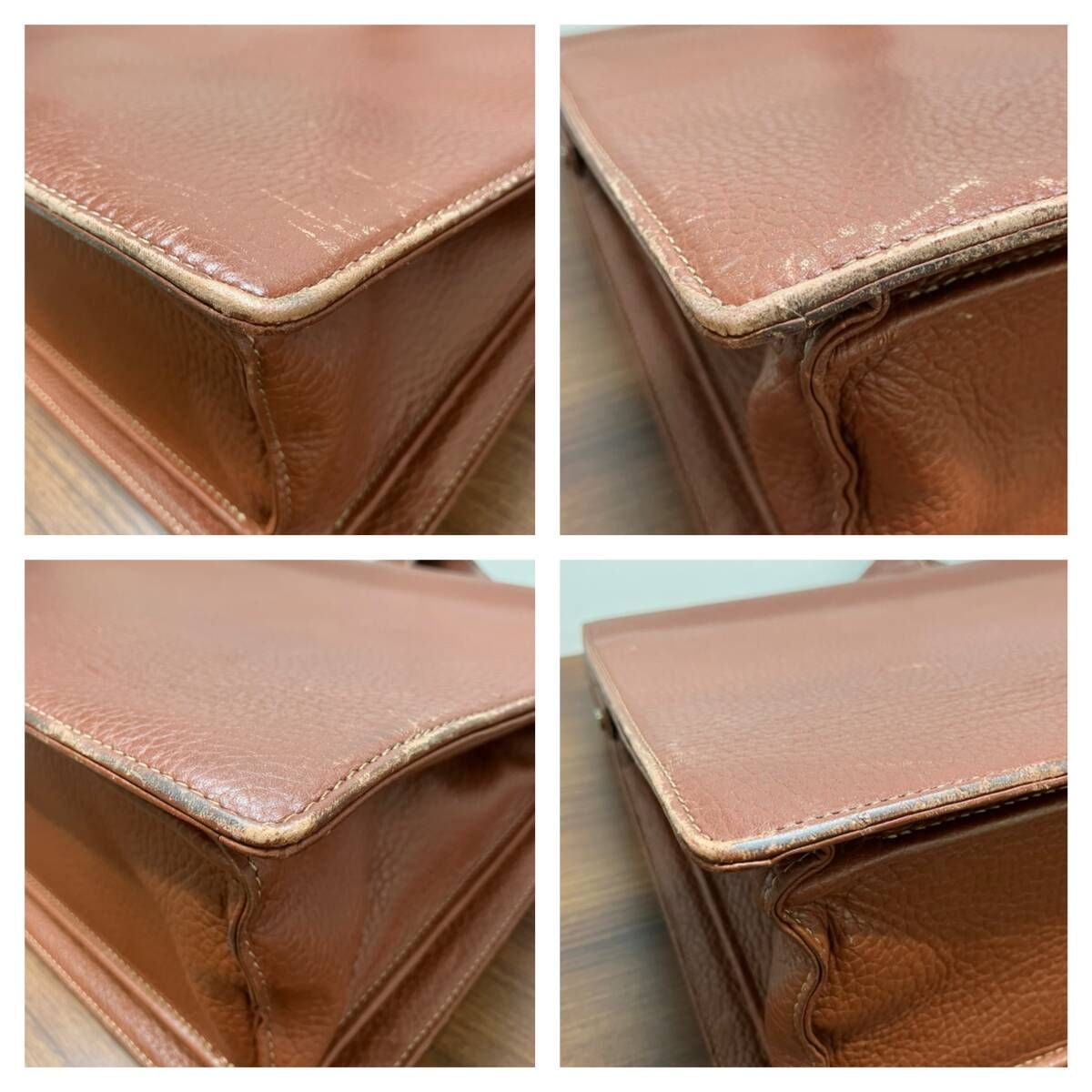 ビジネスバッグオールレザー ブラウン