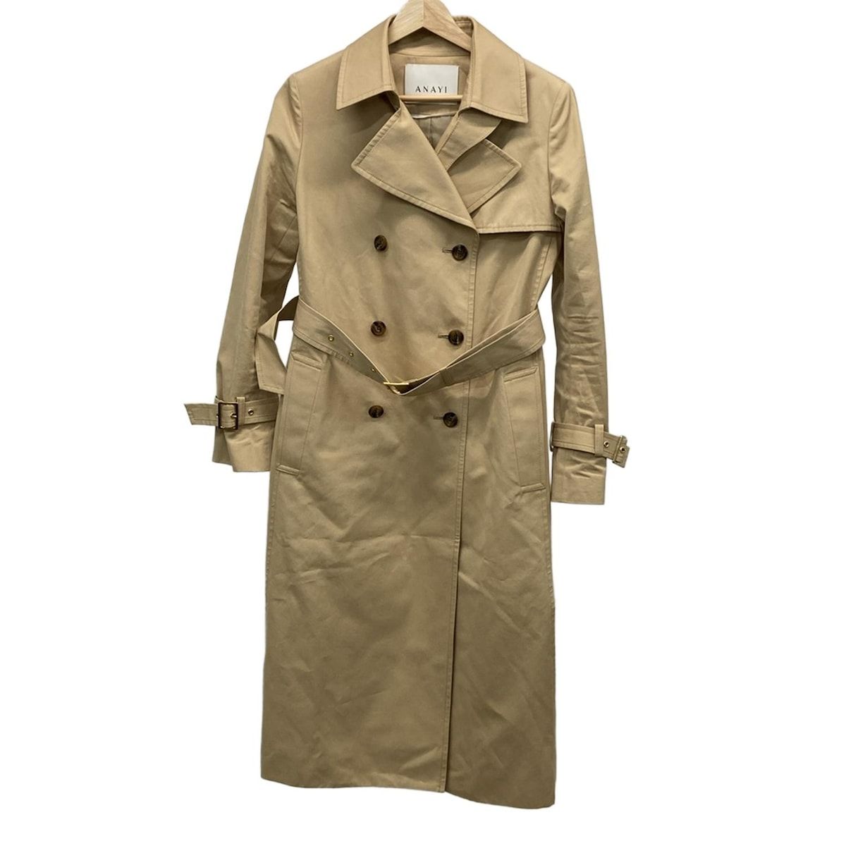 ANAYI ベージュ トレンチコート セール】撥水ギャバトレンチコート（トレンチコート）｜ANAYI（アナイ