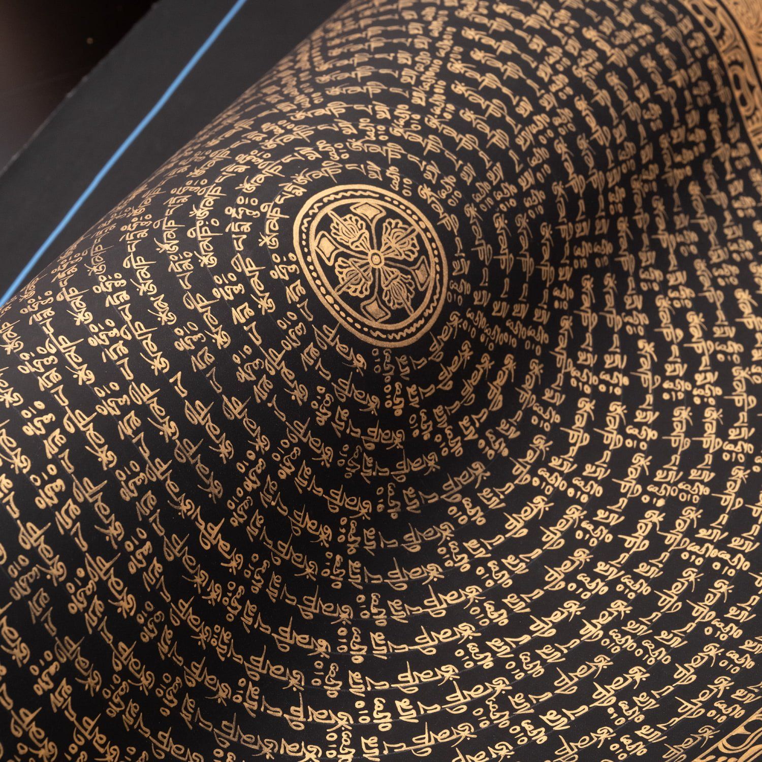 チベット　タンカ　ドルジェ・ドル 習作〕タンカ - ドルジェ種子曼荼羅[56cm x 56cm] / ドルジェ 種子