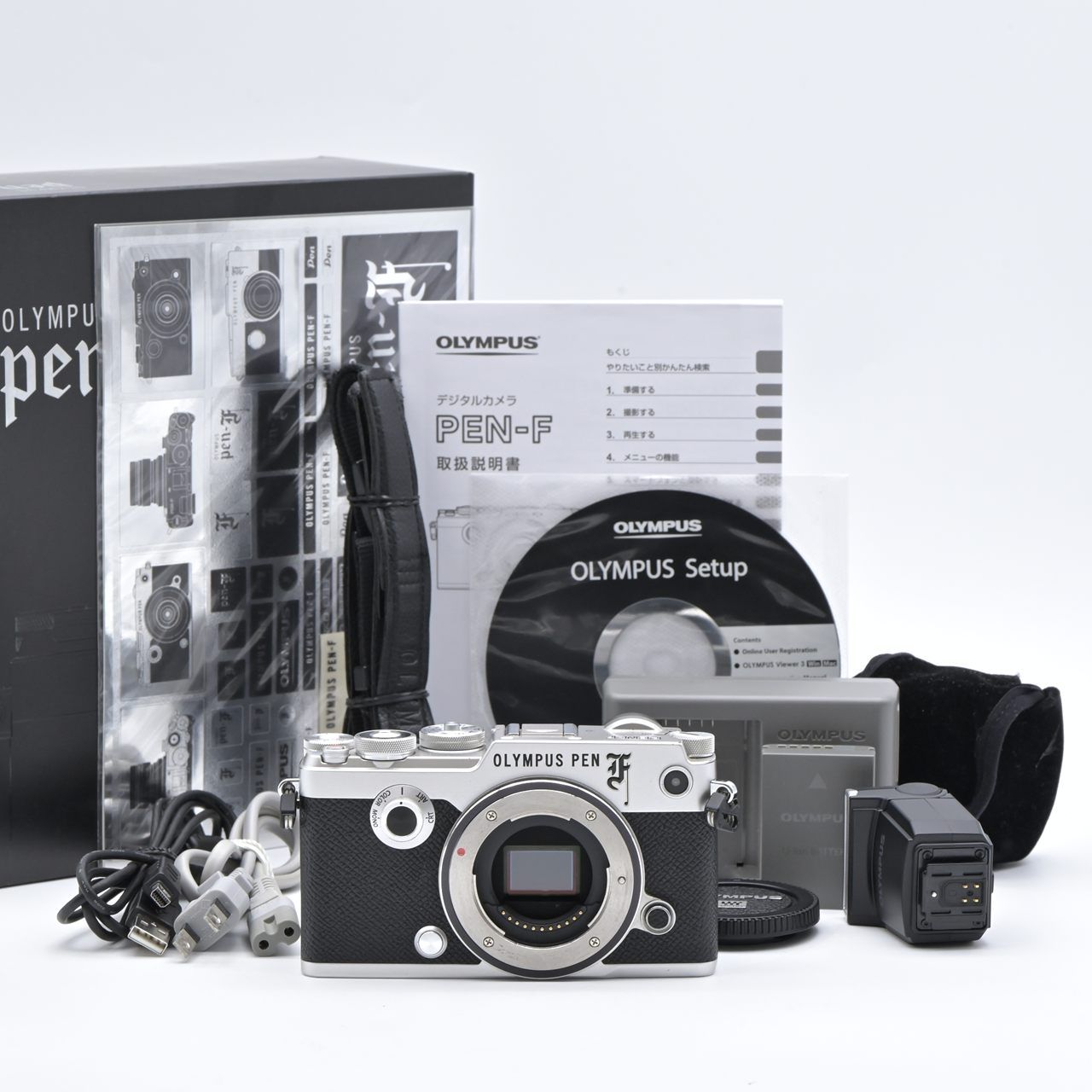 OLYMPUS オリンパス PEN-F ボディ シルバー ミラーレス一眼レフカメラ