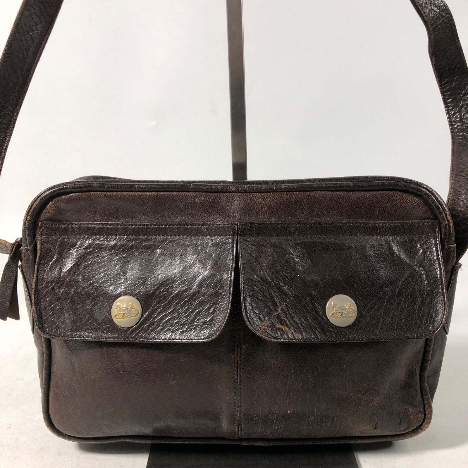 A1120-21-5 CELINE セリーヌ レディース レザーショルダーバッグ