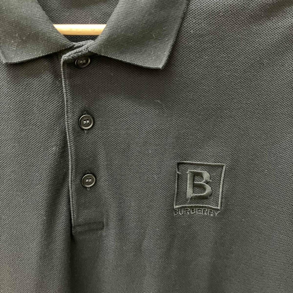 BURBERRY LONDON◇ポロシャツ/XL/コットン/BLK/8000913