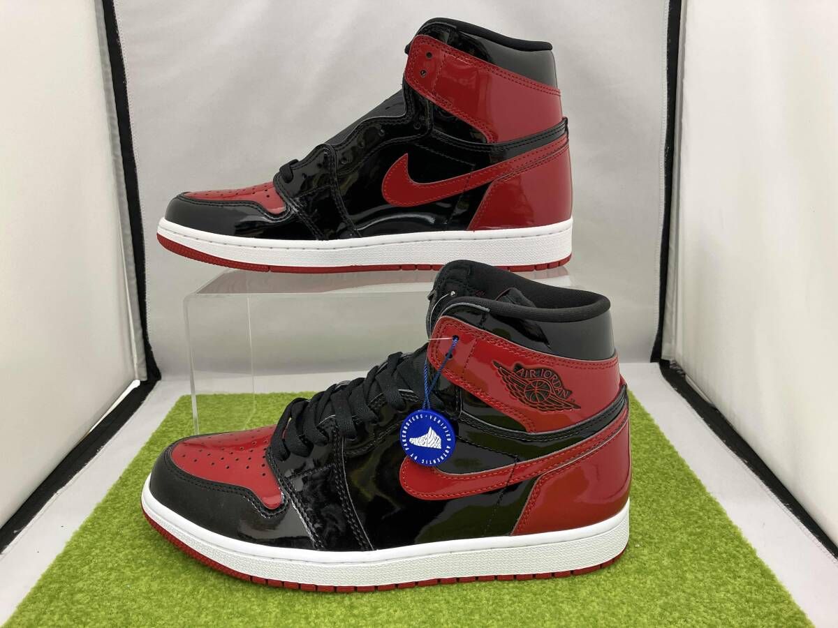 NIKE AIR 節約 JORDAN 1 RETRO HIGH OG Patent Bred ナイキ エア