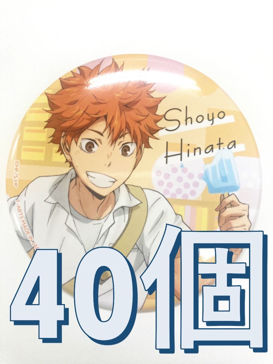 ハイキュー　カラパレ　バッジ　より道　40点　日向翔陽 カラパレ ハイキュー！！ より道 缶バッジ 日向翔陽 40個セット売り