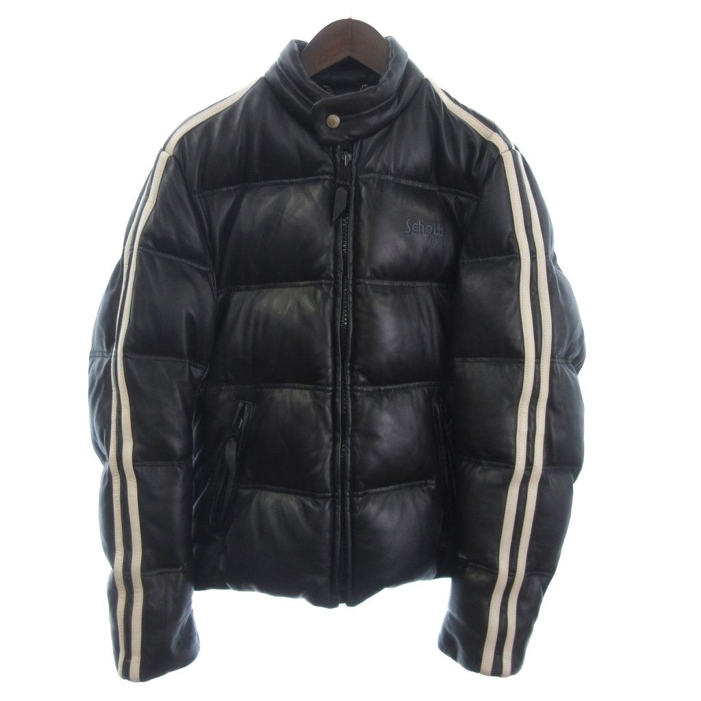 ショット SCHOTT ダウンジャケット モーターサイクル ブルゾン ライン