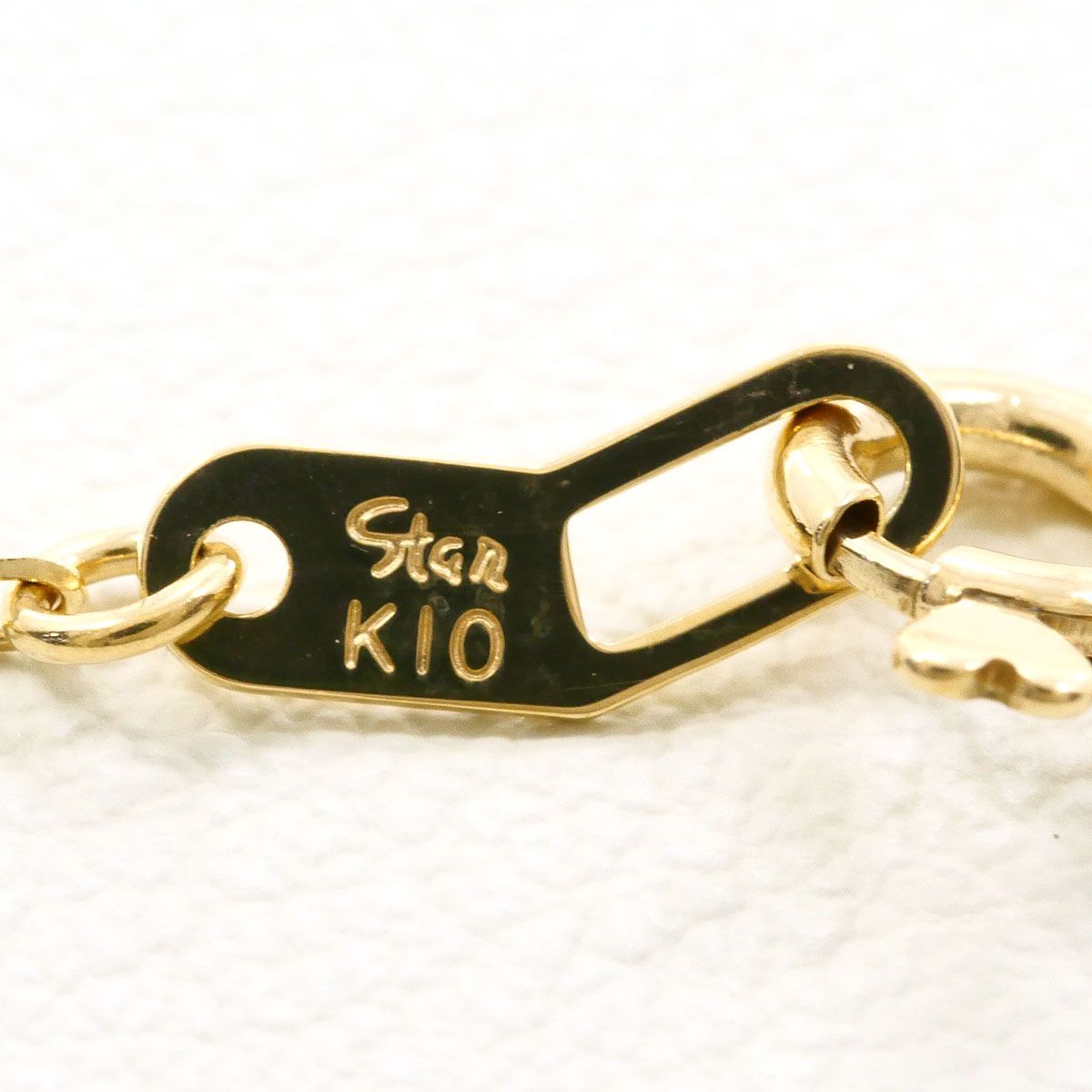 スタージュエリー STAR JEWELRY K10YG ネックレス タイガーアイ 