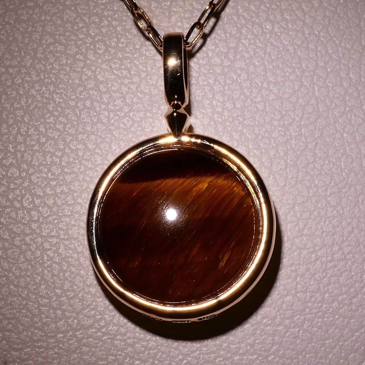 スタージュエリー STAR JEWELRY K10YG ネックレス タイガーアイ 