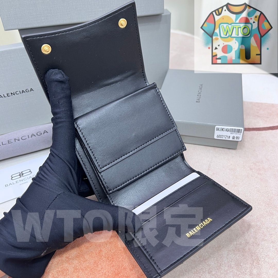 本日特価] バレンシアガ 新作 ミニウォレット クロコダイルエンボス