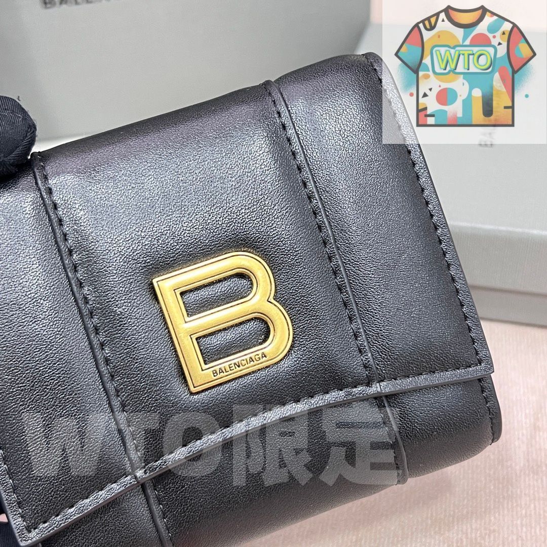 本日特価] バレンシアガ 新作 ミニウォレット クロコダイルエンボス