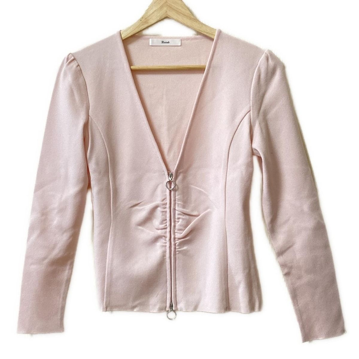 Rene(ルネ) カーディガン サイズ34 S レディース美品 - ライトピンク