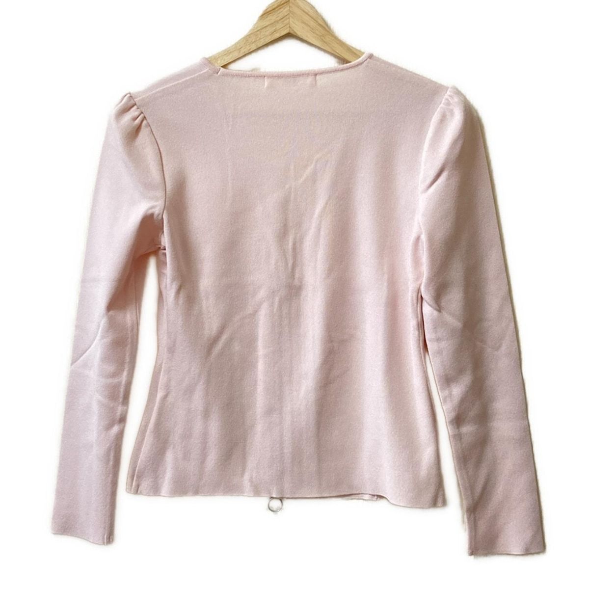 新品 タグ付き ルネ パールジップ 長袖 カーディガン 34 Rene 7号 Rene（ルネ） パールスライダージップアップカーディガン 6412890