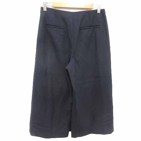 theory luxeネイビー ガウチョパンツ 38タグ付き新品 セオリーリュクス theory luxe ガウチョパンツ 38 M 紺 ネイビー /YK