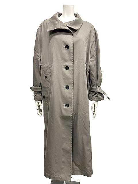 【】LOUNIE ルーニィ コート ロングコート トレンチコート カーキ サイズ36 レディースS28＿s28