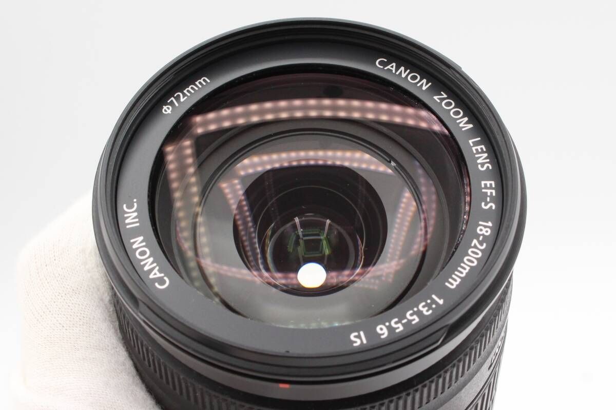 極上品☆キヤノン Canon EF-S 18-200mm F3.5-5.6 IS 望遠レンズ 前後