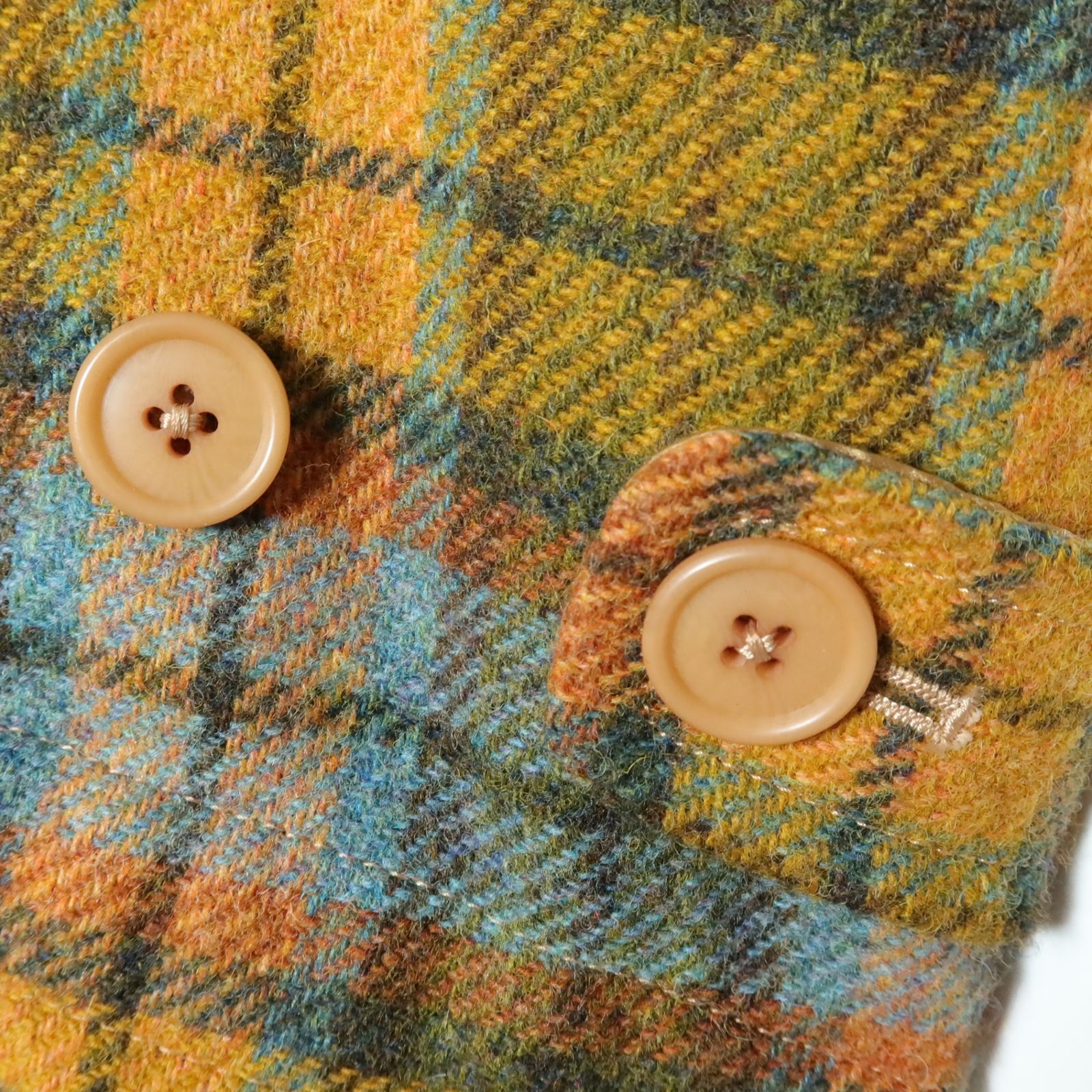 美品】ピンクハウス☆ローズ刺繍♪チェックのダッフルコート フーディ