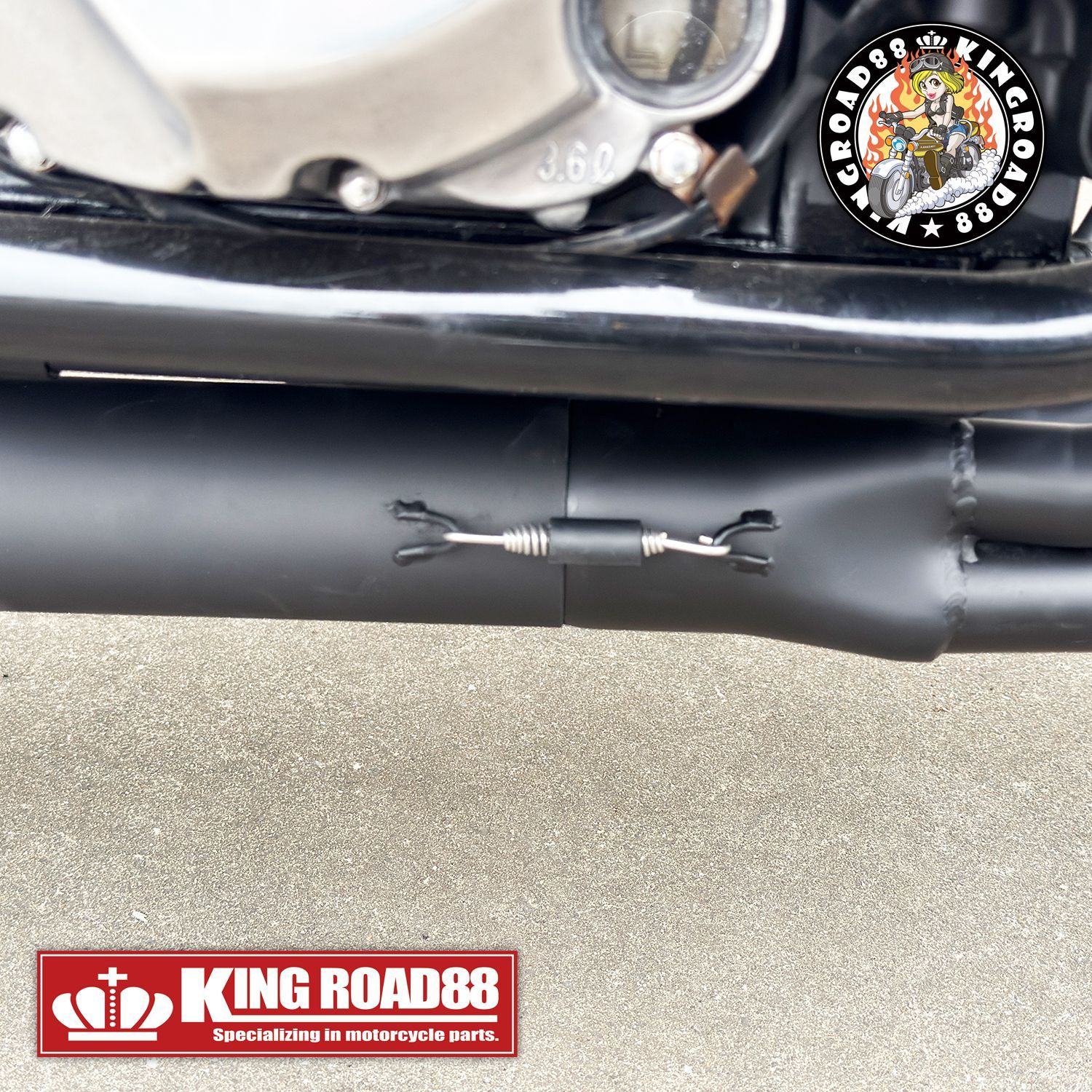 カワサキ ゼファー750 ZR750C KingRoad88 ショート管 エキゾースト 