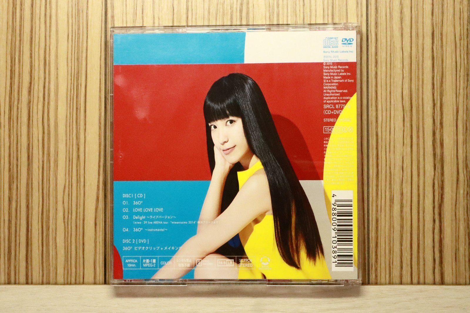 国内盤CD☆ミワ/miwa□ 360°(初回生産限定盤)(DVD付) 【SRCL8775