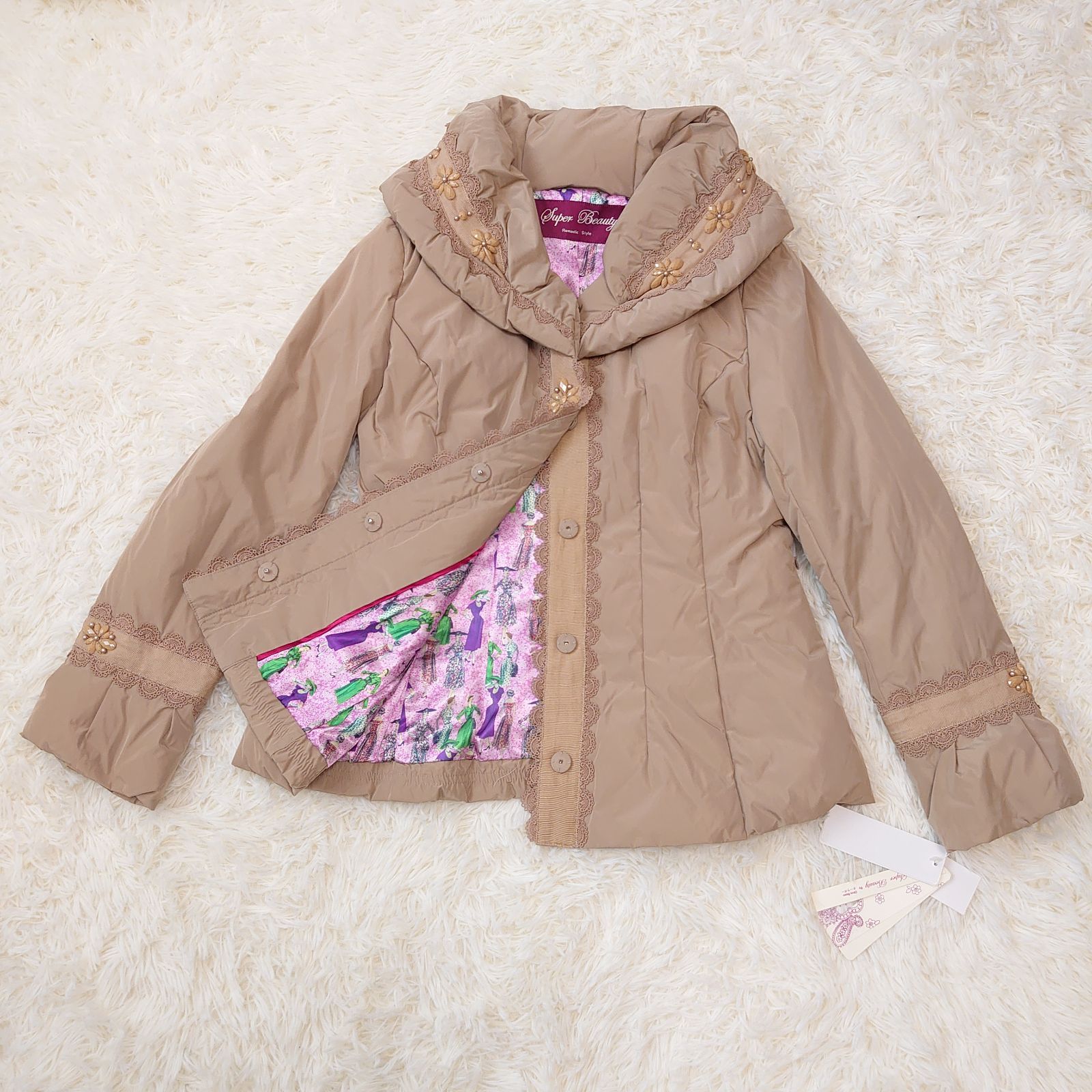 スーパービューティー　 ダウンジャケット　タグ付き ウィンターセール！ 新品未使用品 タグ付き！ super beauty スーパー