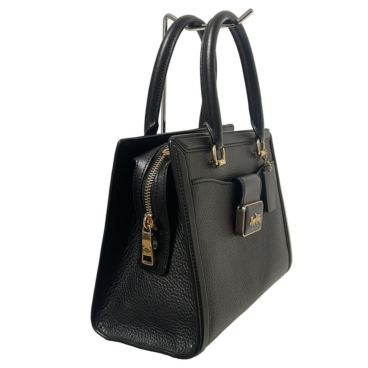 COACH(コーチ) ハンドバッグ グレース キャリーオール CC141 黒 レザー