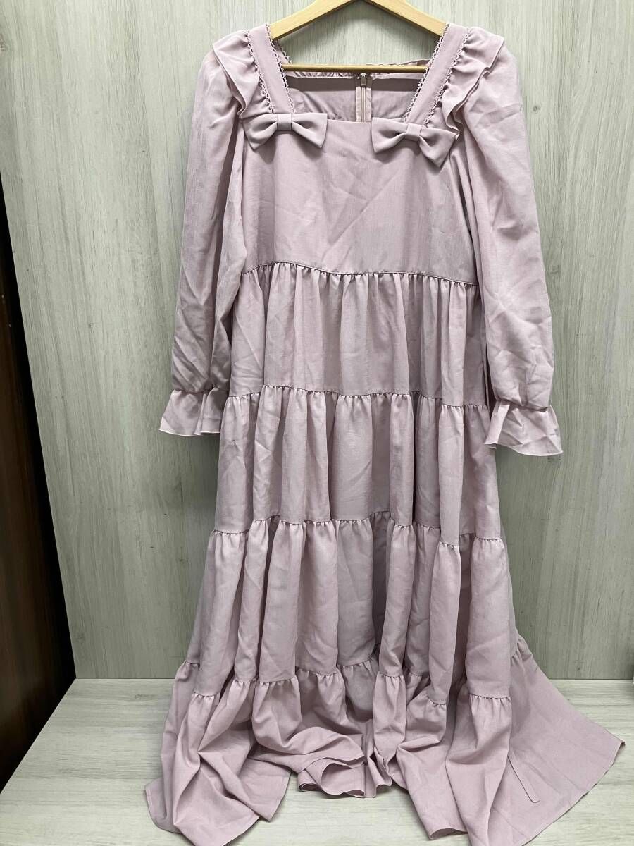 Maria pipi マリアピピ ティアードロングワンピース 長袖ワンピース