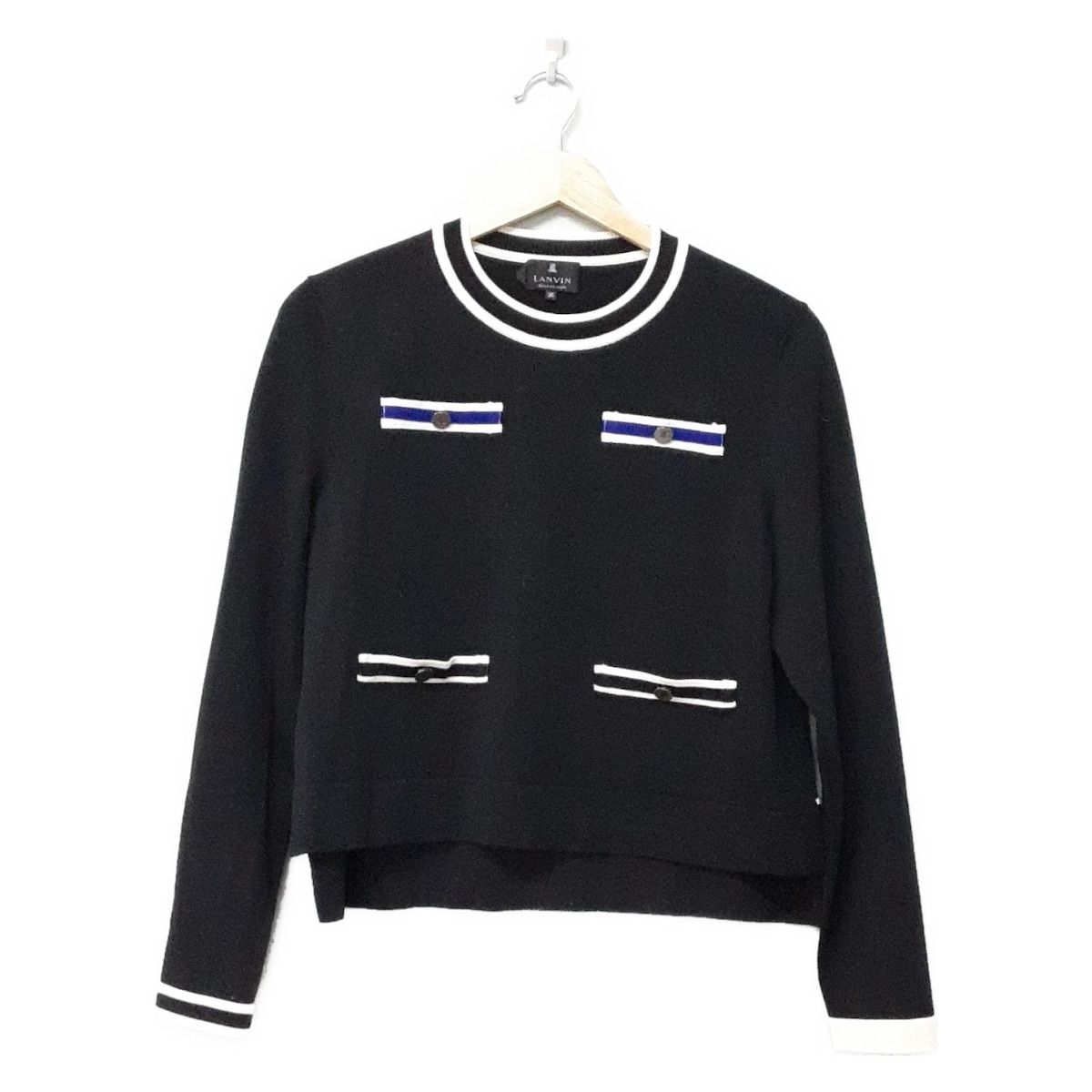 ランバンクルーネックセーター サイズ38黒 ランバンクルーネックセーター サイズ38黒 GU公式 | クルーネックセーターZ