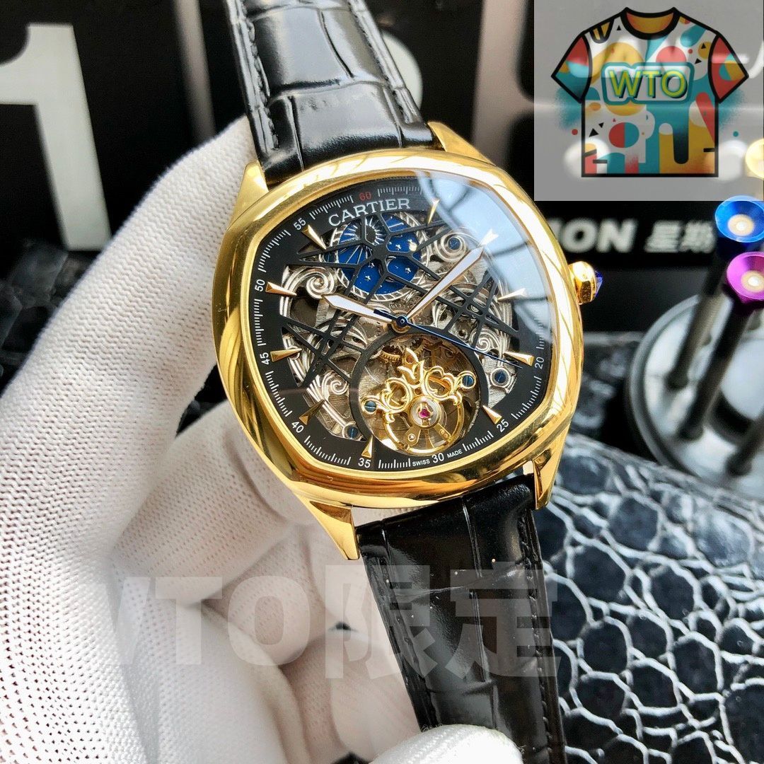 カルティエ Cartier 自動巻き腕時計 専用箱・説明書付 新品 カルティエ Cartier｜サントスカレLM｜自動巻き・1980年代製