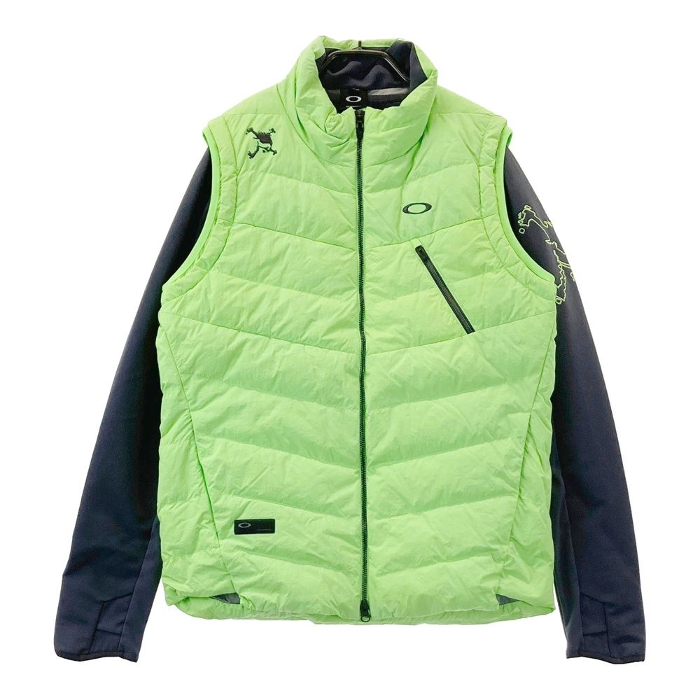 サイズ：L OAKLEY オークリー 着脱可 2way 蓄熱 ダウンベスト スカル