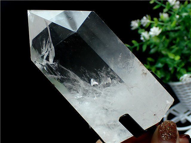 AAA級☆天然高透明度水晶六角柱YT5B2/94B51D - メルカリ