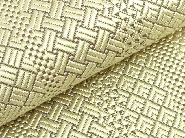 平和屋着物□極上 本場筑前博多織 草木染 手織工房 染匠：小森久 八寸