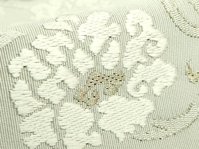 平和屋着物□極上 西陣 河村織物 河村つづれ 八寸名古屋帯 唐織 花唐草