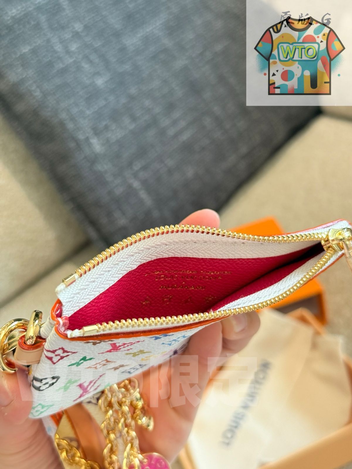 今日特価】LV Monogram レインボー コーティング キーホルダー ルイ