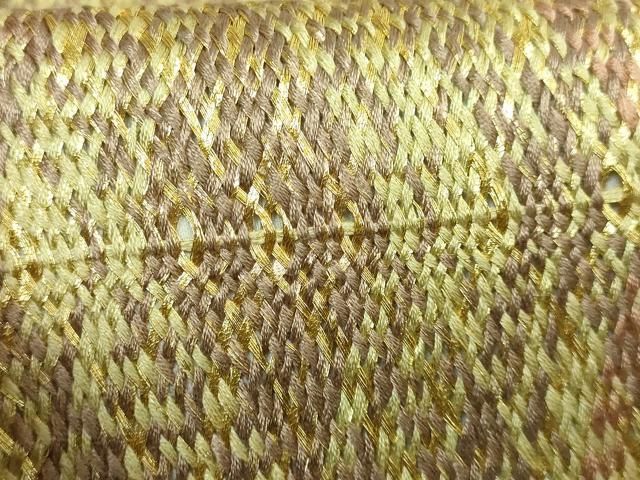 正絹 袋帯 太鼓柄 伊豆蔵明彦 ひなや工房 組紐 極上 逸品 未使用品 平和屋着物□極上 ひなや工房 くむ・あむ・おる 伊豆蔵明彦 組織 太鼓