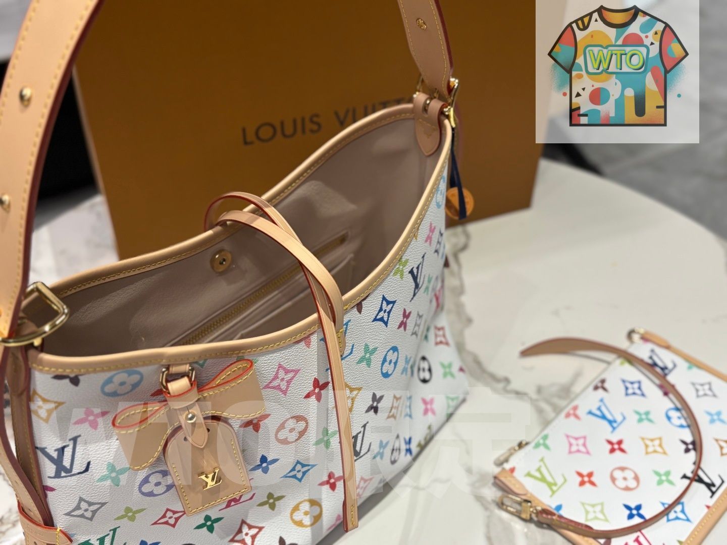 ⭐希少 良品⭐LOUIS VUITTON トリコロール 巾着 ショルダーバッグ ⭐希少 良品⭐LOUIS VUITTON トリコロール 巾着 ショルダーバッグ