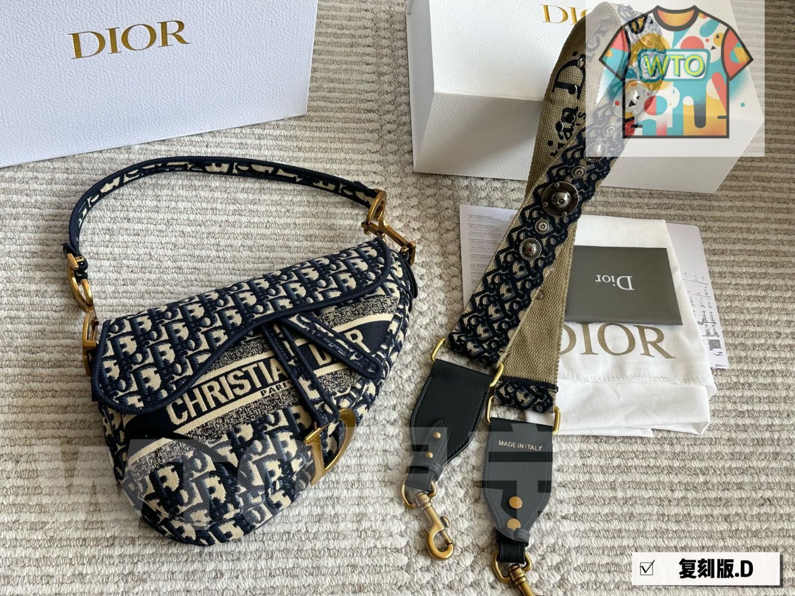 今日特価】Dior ヴィンテージ サドルバッグ ラージサイズ（25cm×20cm