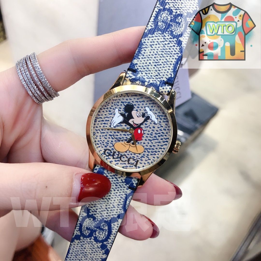 今日特価！Gucci【古】2020×Disney 最新コラボ限定版腕時計-WTO店名を