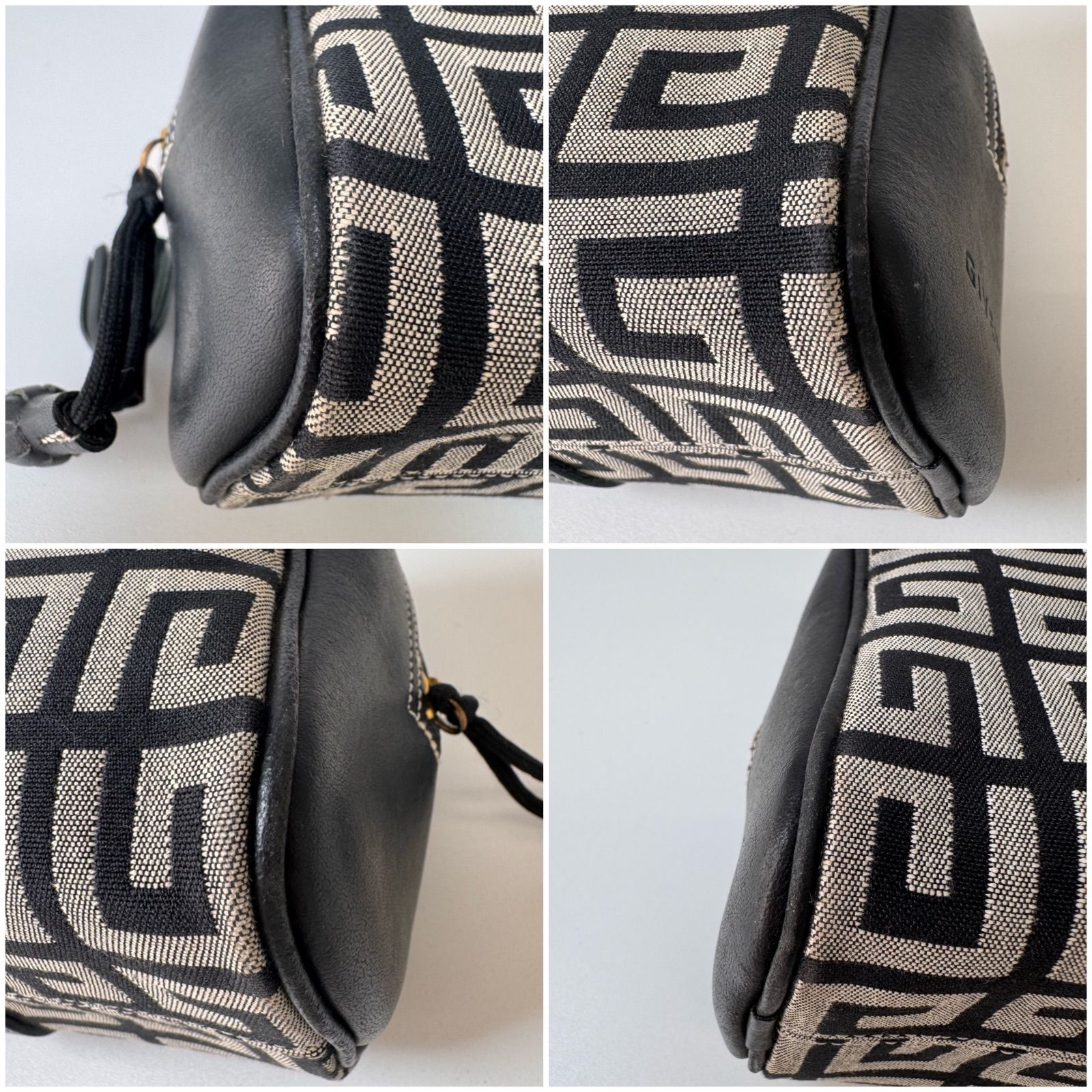 新品未使用✨️ OLD GIVENCHY ミニボストンバッグ ロゴ 総柄 ✨Bランク GIVENCHY ハンドバッグ ミニボストン バッグ Gロゴ 総柄