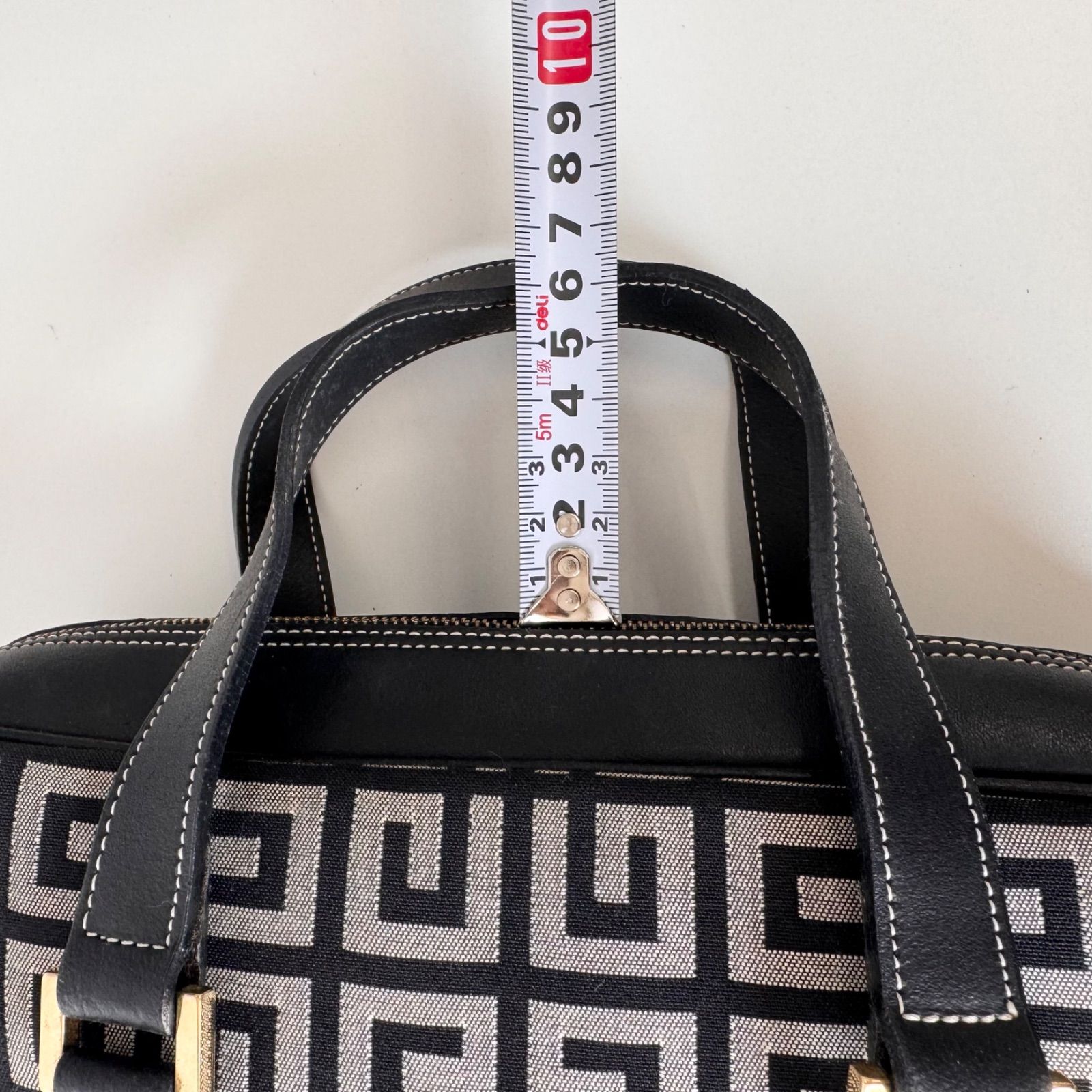 ✨Bランク GIVENCHY ハンドバッグ ミニボストン バッグ Gロゴ 総柄